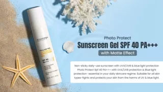 Photo Protect Sunscreen Gel SPF 40 PA    with Matte Effect