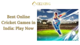 Best Online Cricket Games in India Play Now