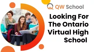 Looking For The Ontario Virtual High School
