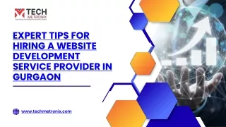 Expert Tips for Hiring a Website Development Service Provider in Gurgaon