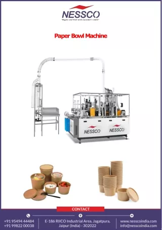 Nessco High Quality Paper Bowl Machine | PPT