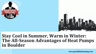 Stay Cool in Summer Warm in Winter The All-Season Advantages of Heat Pumps in Boulder