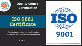 ISO 9001 Certificate | Quality Control Certification