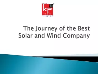 The Journey of the Best Solar and Wind Company