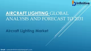 Aircraft Lighting Market Popular Trends & Technological Advancements To 2024 For