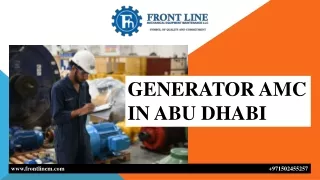 GENERATOR AMC IN ABU DHABI