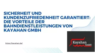 Sicherheit und Kundenzufriedenheit garantiert: Die Vorteile der Bahndienstleistu