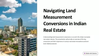 Navigating Land Measurement Conversions in Indian Real Estate