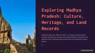 Exploring-Madhya-Pradesh-Culture-Heritage-and-Land-Records