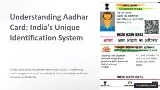 Understanding-Aadhar-Card-Indias-Unique-Identification-System