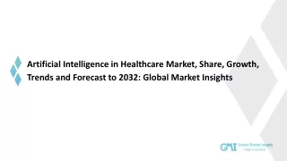 Artificial Intelligence in Healthcare Market: Industry Analysis 2032