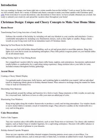 Christmas Decor: Unique and Joyful Concepts to Make Your Home Sparkle
