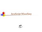 JavaScript Miscellany