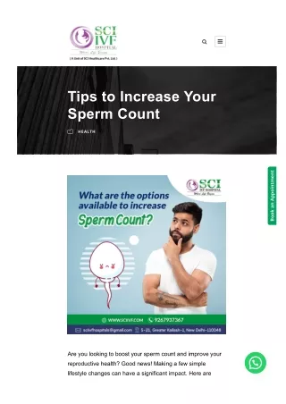 Tips to Increase Your Sperm Count