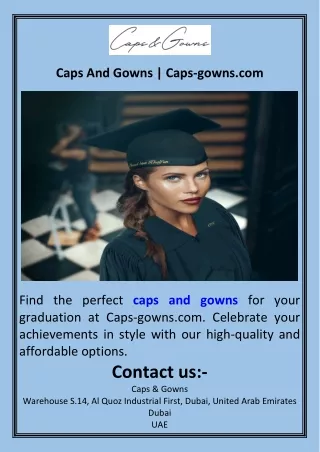 Caps And Gowns  Caps-gowns.com