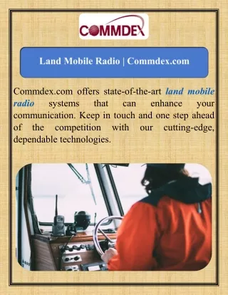 Land Mobile Radio  Commdex.com