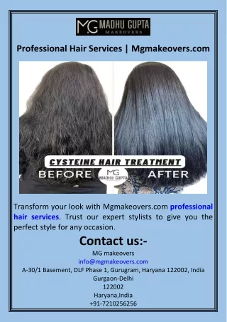 Professional Hair Services  Mgmakeovers.com