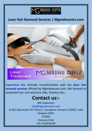 Laser Hair Removal Services  Mgmakeovers.com