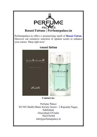 Rasasi Fattane | Perfumepalace.in