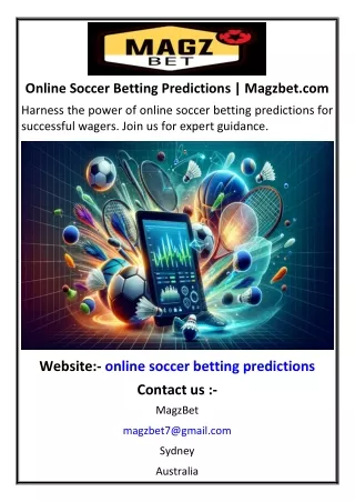 Online Soccer Betting Predictions | Magzbet.com