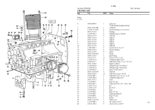 Lamborghini c 554 Parts Catalogue Manual Instant Download