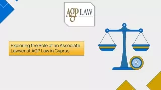 Exploring the Role of an Associate Lawyer at AGP Law in Cyprus