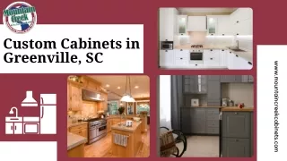 Transform Your Home with Custom Cabinets in Greenville, SC