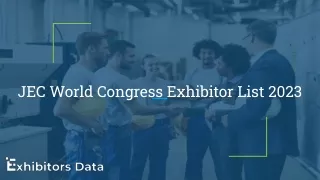 JEC World Congress Exhibitor List 2023 (1)