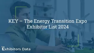 KEY – The Energy Transition Expo Exhibitor List 2024