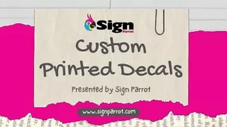 Get The Best Material Custom Lettering & Decals at Sign Parrot