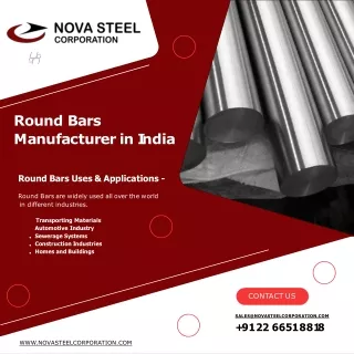 Round Bars | Stainless Steel Round Bars | Duplex Steel Round Bars | Nova Steel C