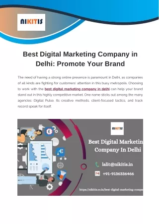 Best Digital Marketing Company in Delhi Promote Your Brand