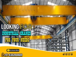 Industrial Crane Manufacturers,Chennai,Bangalore,Hyderabad,Coimbatore,Kerala,Vijayawada