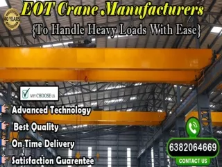 EOT Crane Manufacturers,Chennai,Bangalore,Hyderabad,Coimbatore,Kerala,Vijayawada