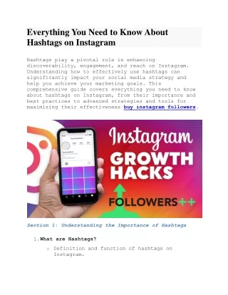 Everything You Need to Know About Hashtags on Instagram