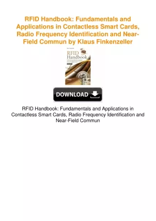 RFID Handbook: Fundamentals and Applications in Contactless Smart Cards,