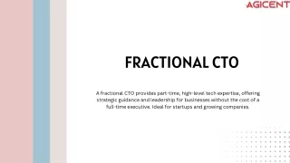 Fractional CTO for Startups: Key Responsibilities