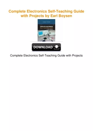 Complete Electronics Self-Teaching Guide with Projects by Earl Boysen