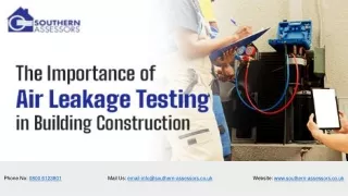 The Importance of Air Leakage Testing in Building Construction | Southern Assess