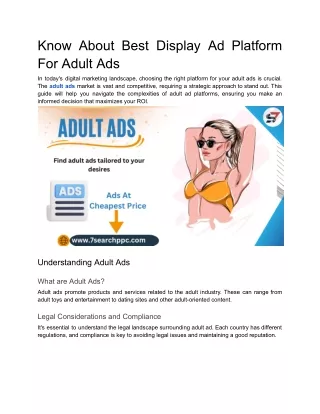 Know About Best Display Ad Platform For Adult Ads (1)