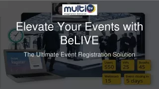 Elevate Your Events with BeLIVE