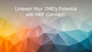 Unleash Your SME's Potential with NBF Connect!