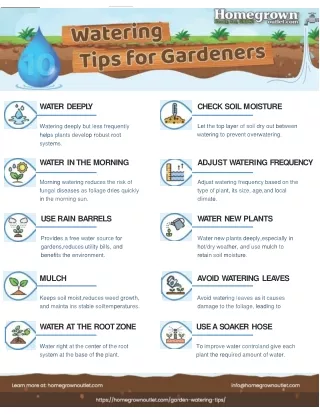 10 Watering Tips for Gardeners