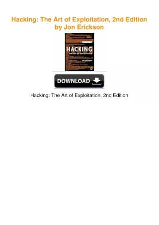 Hacking: The Art of Exploitation, 2nd Edition by Jon Erickson