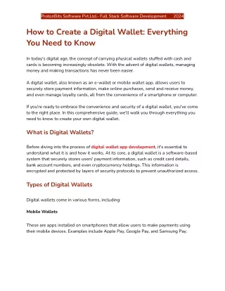 How to Create a Digital Wallet: Everything You Need to Know - ProtonBits