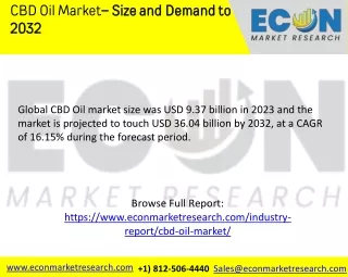CBD Oil Market