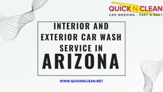 Interior and Exterior Car Wash Service in Arizona - quicknclean.net