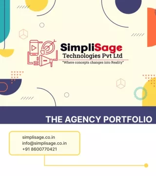 SIMPLISAGE TECHNOLOGIES PORTFOLIO 2024 -web Design Development and SEO Service