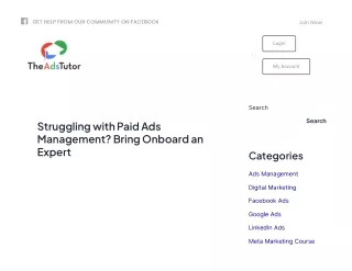 Struggling with Paid Ads Management? Bring Onboard an Expert