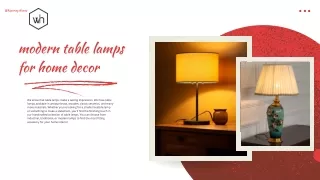 Modern Table lamp for Bedroom Decor